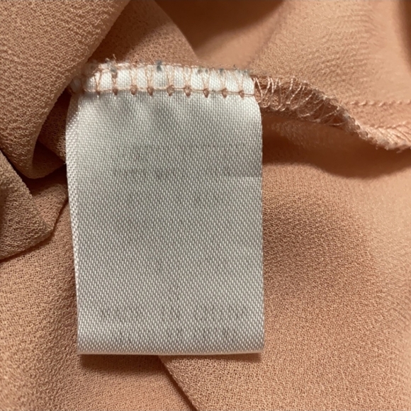 In Style Button Down Chambray Blue & Sheer Peach Size Small - Picture 5 of 6